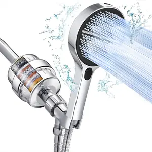 Large-area shower head with water flow   Four spray modes to meet household water needs   Comes with a complete set of accessories