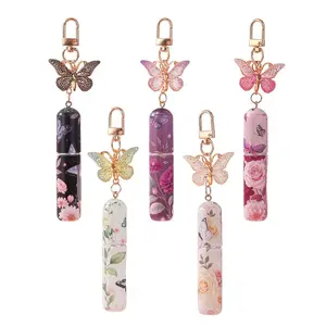 Perfume bottle keychain, butterfly girl style 5ML perfume refill bottle, portable for travel, Elegant Bottle, Refillable Spray Containers