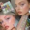 16-Color Glitter Eyeshadow Palette, Sparkling Shimmer Shades, Shimmery Eyeshadow for Vibrant Eye Makeup, Stage and Club Looks, Holiday Gift