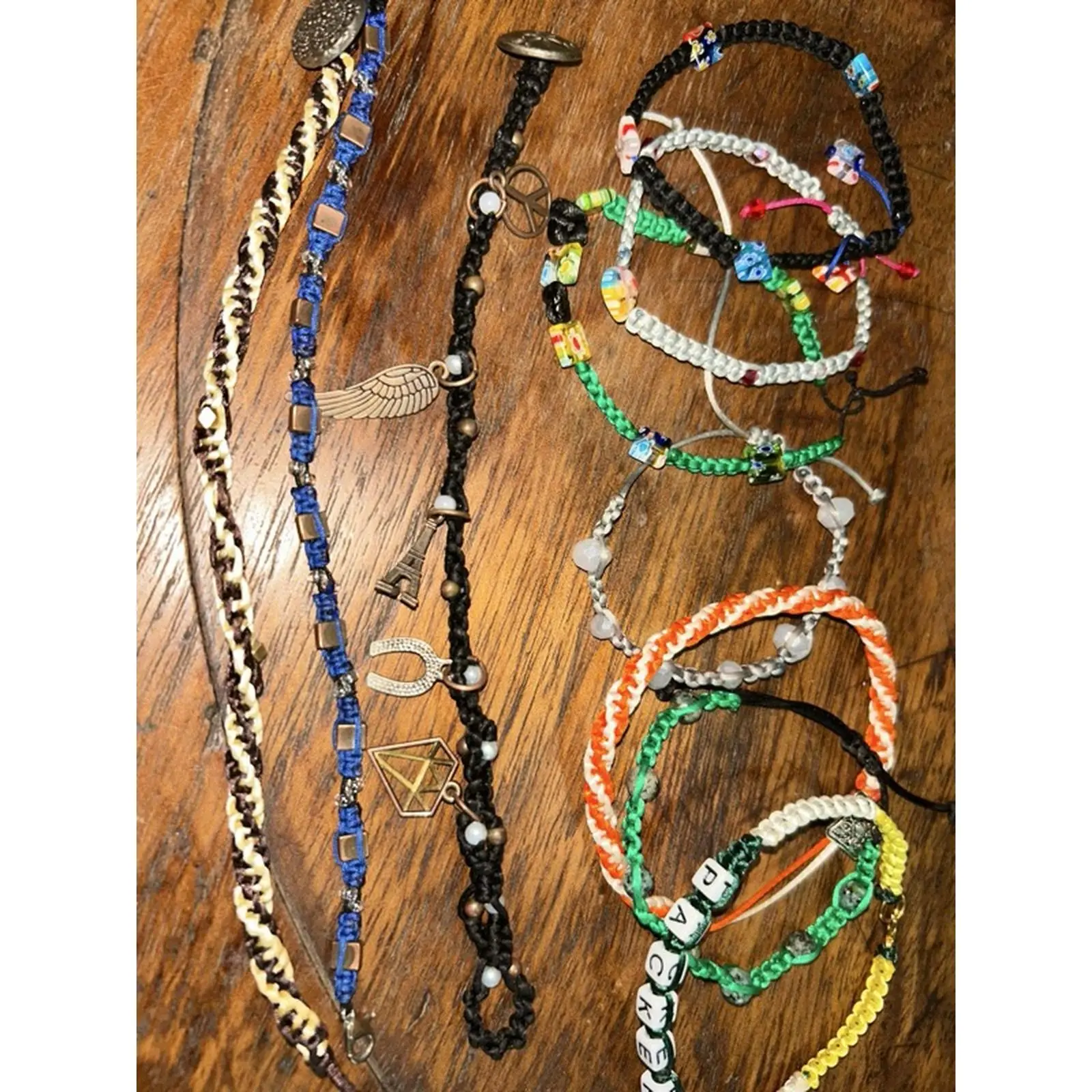 Macrame Bracelets - Random Macrame Bracelets with Various Colors and Designs for Women and Men