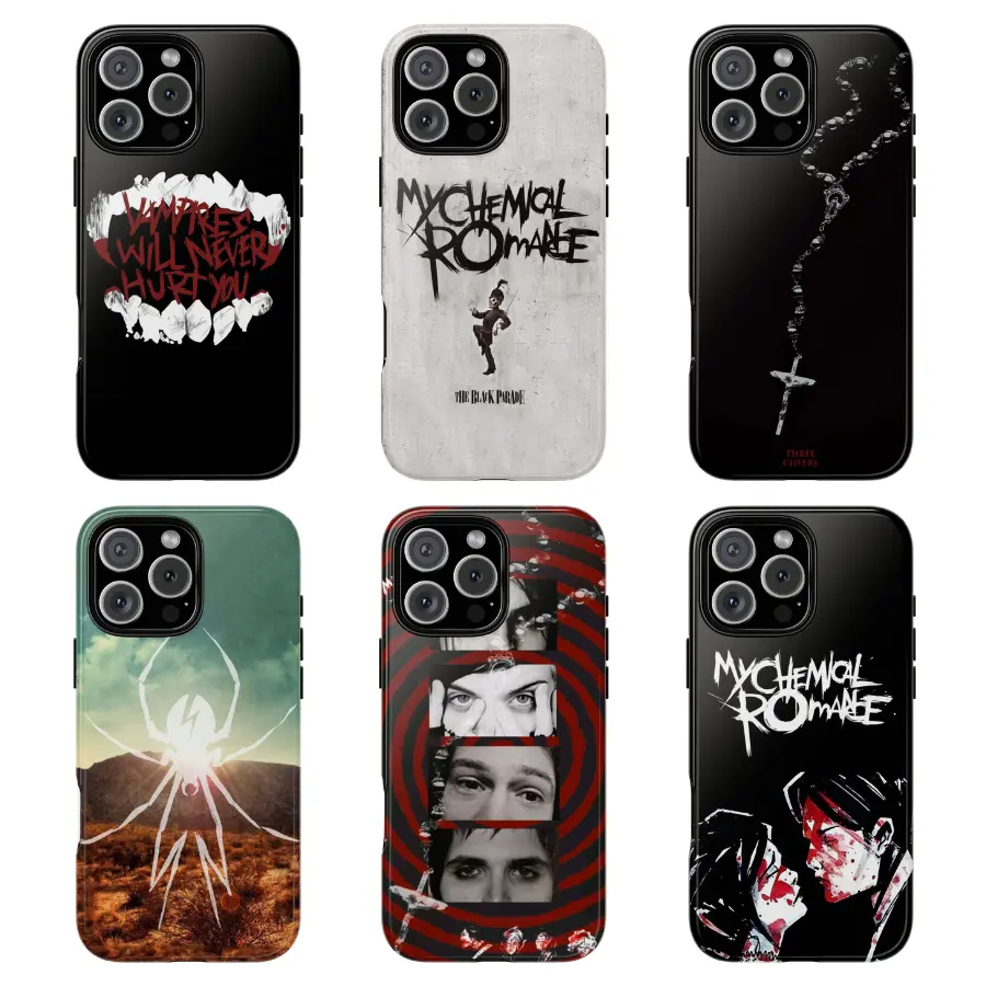 My Chemical Romance Tour Tough Phone Case - Long Live The Black Parade Phone Cover For iPhone 17/16/15/14/13/12/11/X Plus Pro Max Mini, Mens Gift