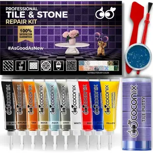 Tile & Stone Repair Kit | Fix Cracks, Chips, and   Bathtubs, Tile and Stone Floors, Walls, and Counters | Easy Application with Kneadable Putty