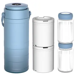 Portable Breast Milk Cooler, Breast Milk Containers, 360° Cooling, 24-Hour Freshness, 22oz Capacity, Includes 2 BPA-Free Storage Bottles, Ideal for Outdoor Use