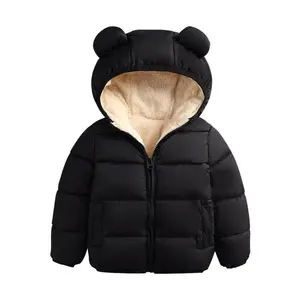 Infant Toddler Kids Baby Boy Girl Bear Hooded Coat Winter Thick Jacket Winter Outwear Cozy Outerwear