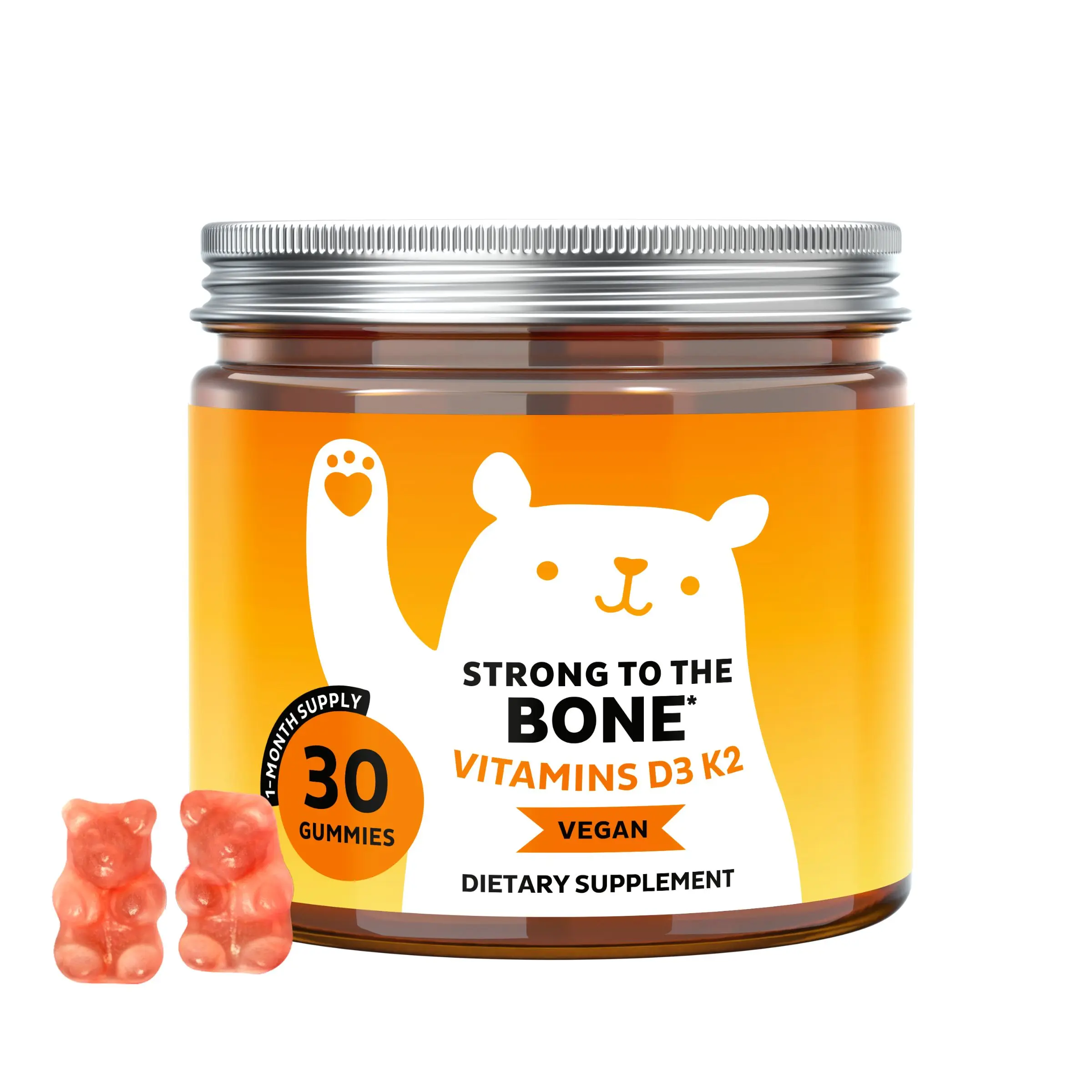 Bears with Benefits D3+K2 Gummies | Bone, Immune & Heart Health Support | High Potency Daily Formula