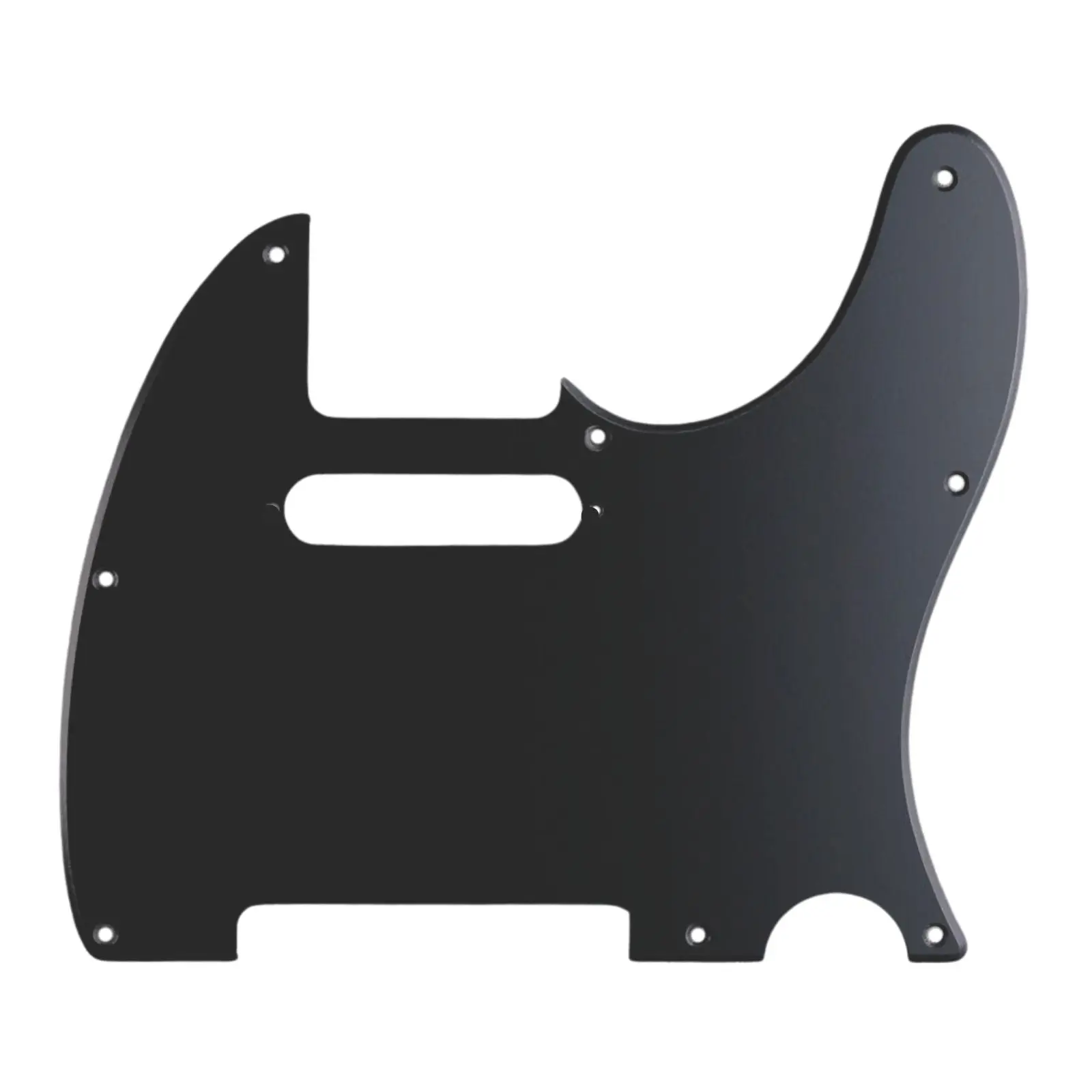 5-Hole 52' Telecaster Pickguard - 1-Ply Matte Black