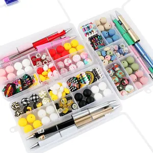 Silicone Beads & Jewelry Making Kit, 67pcs/set DIY Jewelry Making Kit, DIY Jewelry Making Accessories for Bracelet & Necklace Crafts, DIY Mix Beads
