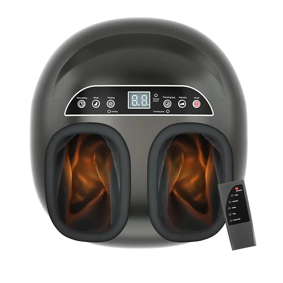 Foot Massager with Remote Control & Heat, Full Air Compression Massage for Feet, Perfect Relaxation Gift for Mom, Dad, Friends, Customizable Deep Kneading Therapy
