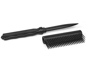 Discreet Colorful Brush Letter Opener with Plastic Cutting Blade for Everyday Tasks and Minimalist Living Black Multifunctional Stationery