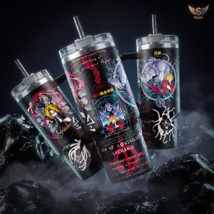 Fullmetal Alchemist Edward Alphonse Elric 40 oz Vacuum Insulated Tumbler with Handle Straw Law of Equivalent Exchange Graphic Keeps Drinks 18/8 Stainless Steel Travel Fans Manga Lovers Japanese Anime Merch Gift