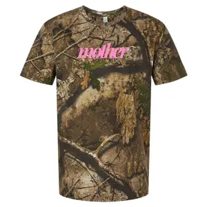 PUFF 'Mother Nature' Realtree Camo T-Shirt, Neon Pink "Mother" Camo Shirt Round Neck Top