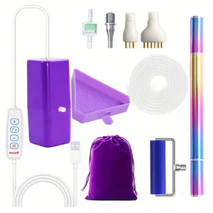 DIY Vacuum Suction Diamond Painting Tool Set, Metal Drill Pen, Rolling Wheel, Plastic Heads, Storage Bag, Complete Kit for Crafting, Diamond Painting Kits, Diamond Art Tools