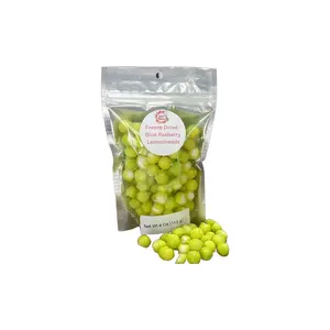 Freeze Dried Blue Raspberry Sour Lemon hard candy Snack Sweet