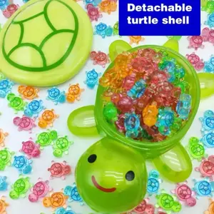 Glow in the Dark Turtle Shell Storage Box - 14 Turtles with Colorful different size luminous turtle