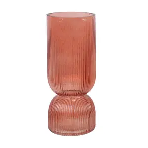 Young's Glass Tabletop Vase Coral