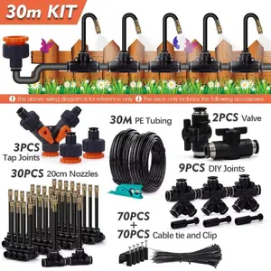 DIY Free Bending Universal Spray Kit Sprinkler System for Greenhouse Garden Flowers Plant Watering Irrigation Patio Misting Cooling System