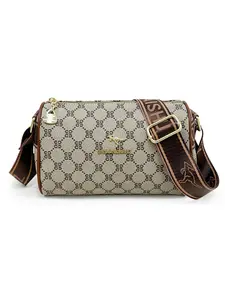Elegant Women's Rhombus Pillow Bag, Fashion Soft PU Leather Shoulder Bag, Large Capacity Waterproof Messenger Bag, Adjustable Strap, All Seasons, Fashionable Casual Bag