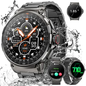 Smart Watches for Men with Call Function, 1.85" HD Display, 100+ Sports Modes, Waterproof for Android & iPhone, Stylish Design