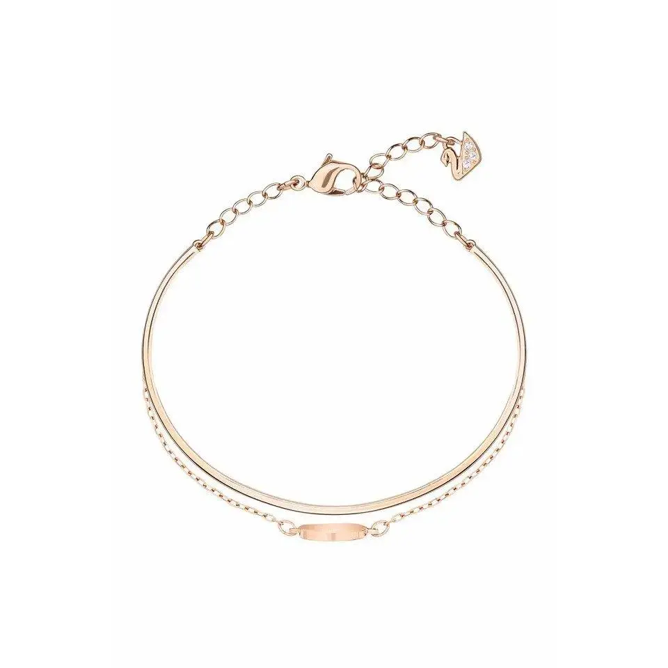 Swarovski Ginger Silver Bracelet 5576611, Female Adults' Modern (2000-Present) Jewelry, 7 Inches, 2-Push Deployment Accessory