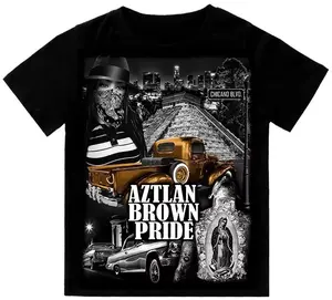 Aztlan Brown Pride Mens, Chicano Clothing, Gangster clothes, Streetwear, Graphic tee, Hoodie men,women
