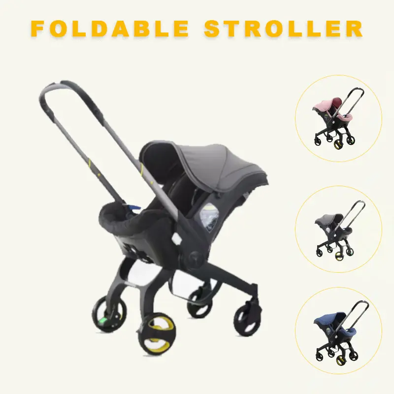 Unisex Foldable Lightweight Portable Travel Friendly Aluminum Alloy Frame Baby Stroller - No-Latch Base, Adjustable Reversible Push, 5-Point Chest Clip Seat Belt, Shock-Absorbing Wheels, Free Bag, Multi-Colors, Ideal for Outdoor Travel #DealsForYouDays