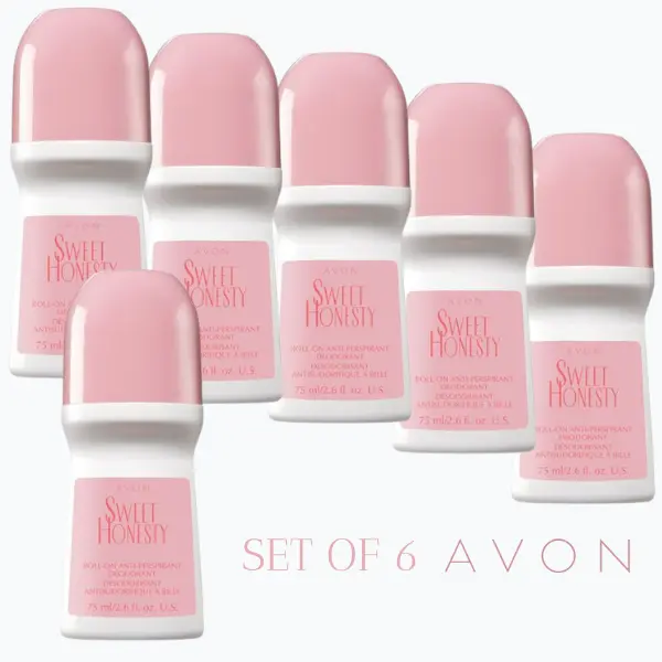 Avon Sweet Honesty Roll-On Deodorant Anti-perspirant Set of 6