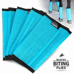 Jeffers Romper Stomper "Stomp-Free" Fly Boots for Horses, 4 pack