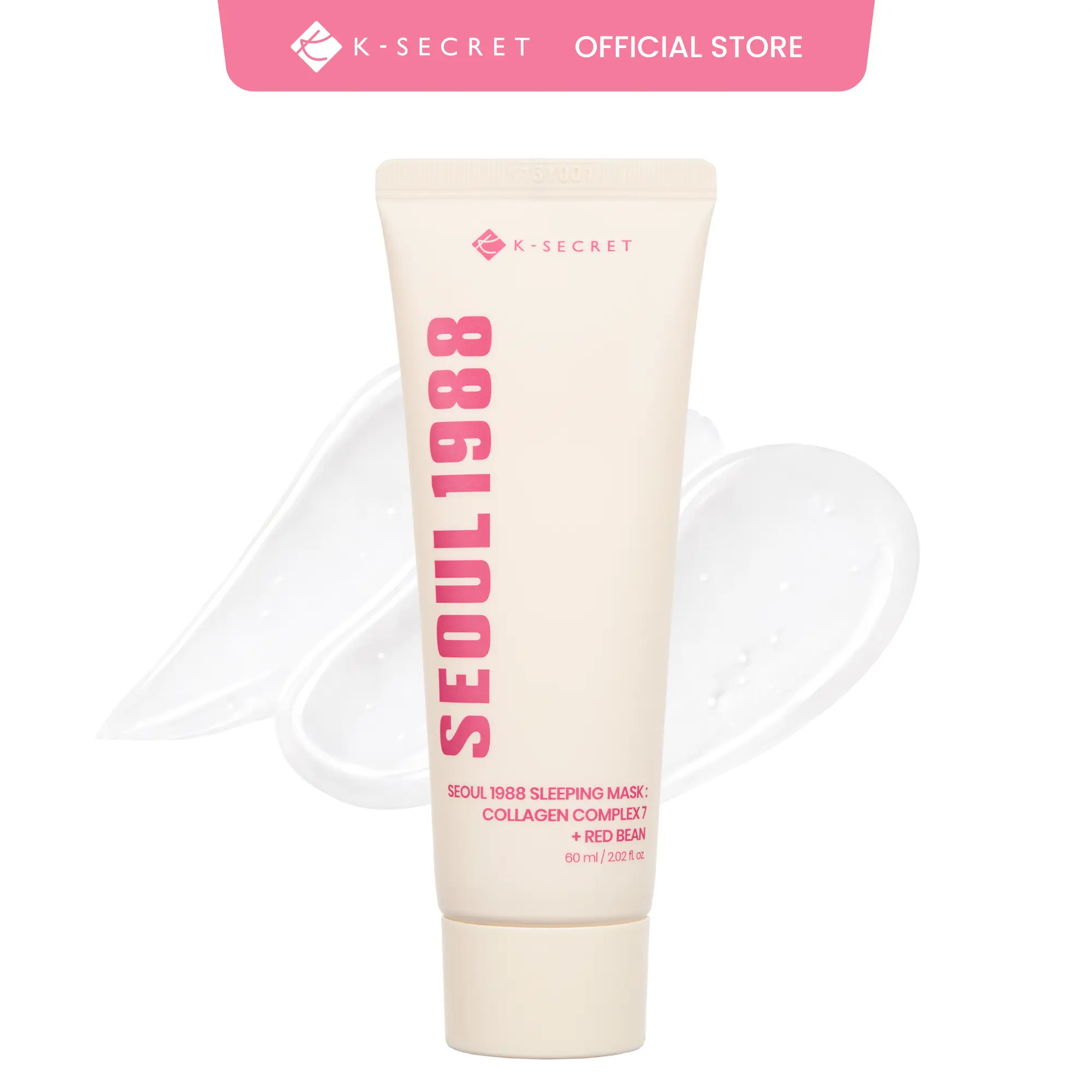 [KSECRET Official] SEOUL 1988 Collagen Sleeping Mask – Overnight Nourishing Care with 7-Type Collagen Complex | Lightweight Night Cream for Firming & Radiant Skin | Korean Skincare