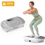 Merach Slim Vibration Plate Exercise Machine Lymphatic Drainage Fitness Vibration Plate Compact Design Fitness Home Gym Equipment Whole Body Workout Vibrations BackToSchool