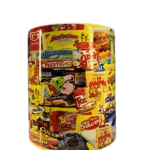 11 oz unisex coffee cup for hot and cold drinks with design of emblematic Venezuelan brands ideal for the office, for gifts, to have a memory at home.