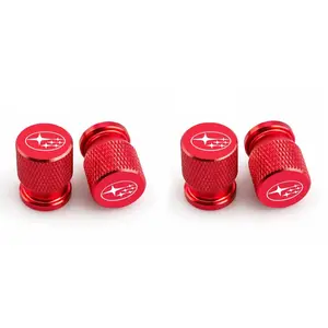 Car Wheel Tire Valve Caps, Tyre Stem Covers, Airdust Waterproof, for Subaru Impreza Legacy Wrx Sti Xv Wrc Forester Crosstrek Outback, Car Accessories