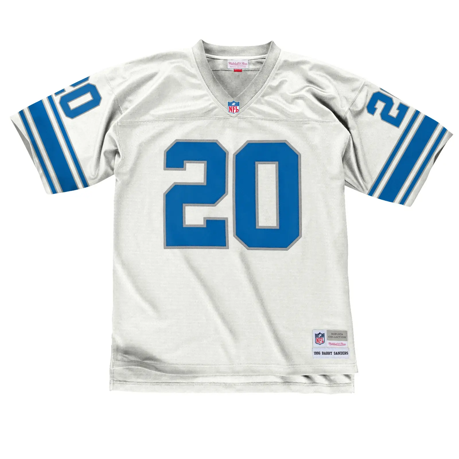 Barry Sanders Detroit Lions 1996 Legacy Jersey - Mitchell & Ness NFL Throwback, 90s Retro Football Jersey