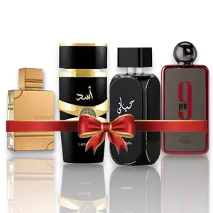 Lattafa | Asad + Amber Oud Gold + 9 PM Rebel + Hayaati Black | 4 - Piece Multi Pack Fragrance Set
