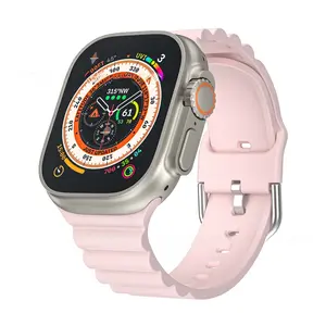 Suitable for Apple Watch Band Apple Watch 8/7/6/5/4/Ultra/SE Solid Color Silicone iWatch Band