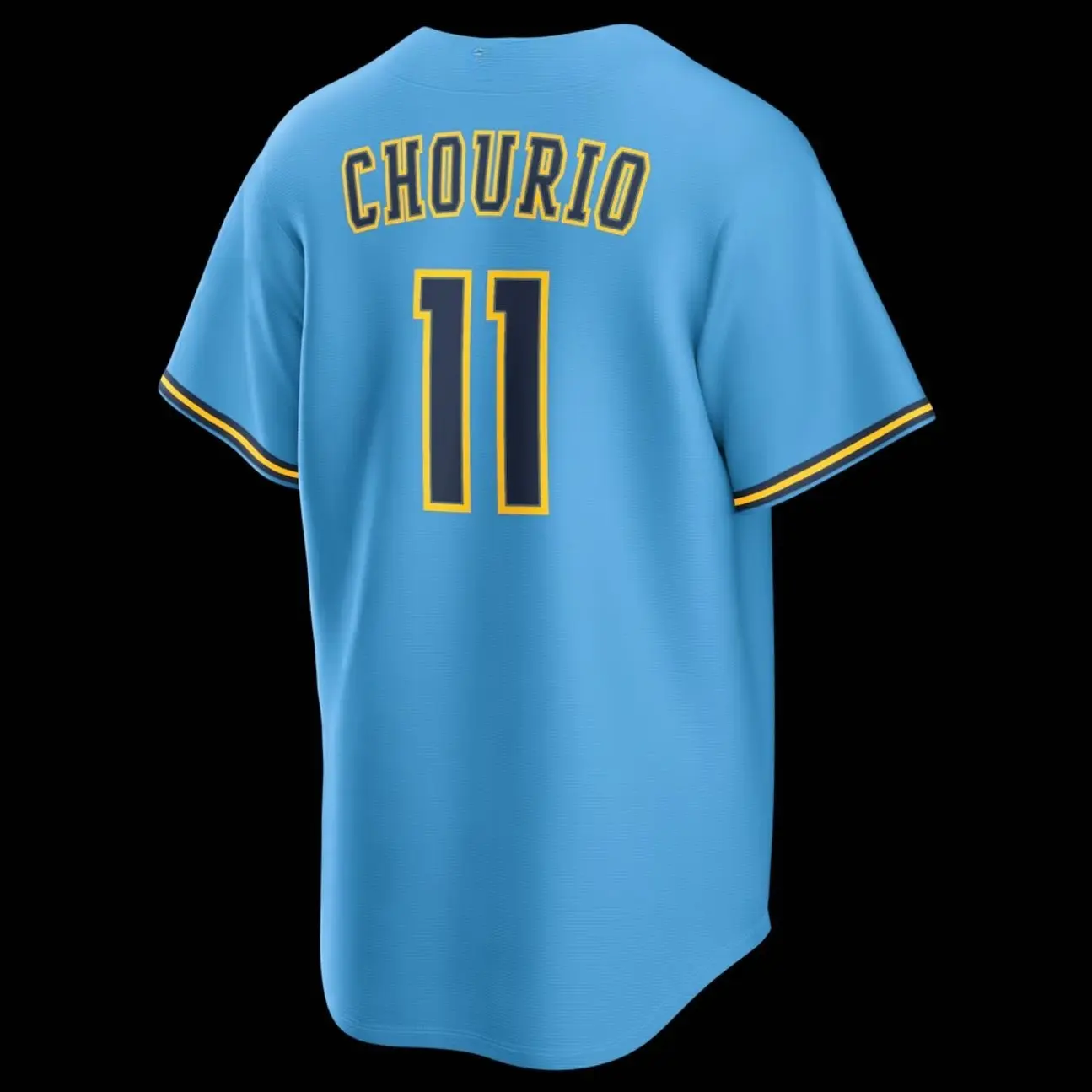 Unisex Baseball Jersey 11 Chourio Milwaukee Road Replica Jersey - Light Blue