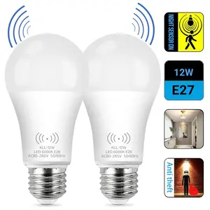Kasotile Motion Sensor LED Bulb, 12w Equivalent 100w, 3000k/6000k, E26/e27 Base, Indoor Lighting, Night Light, 80-265v, Energy Efficient, Universal Base