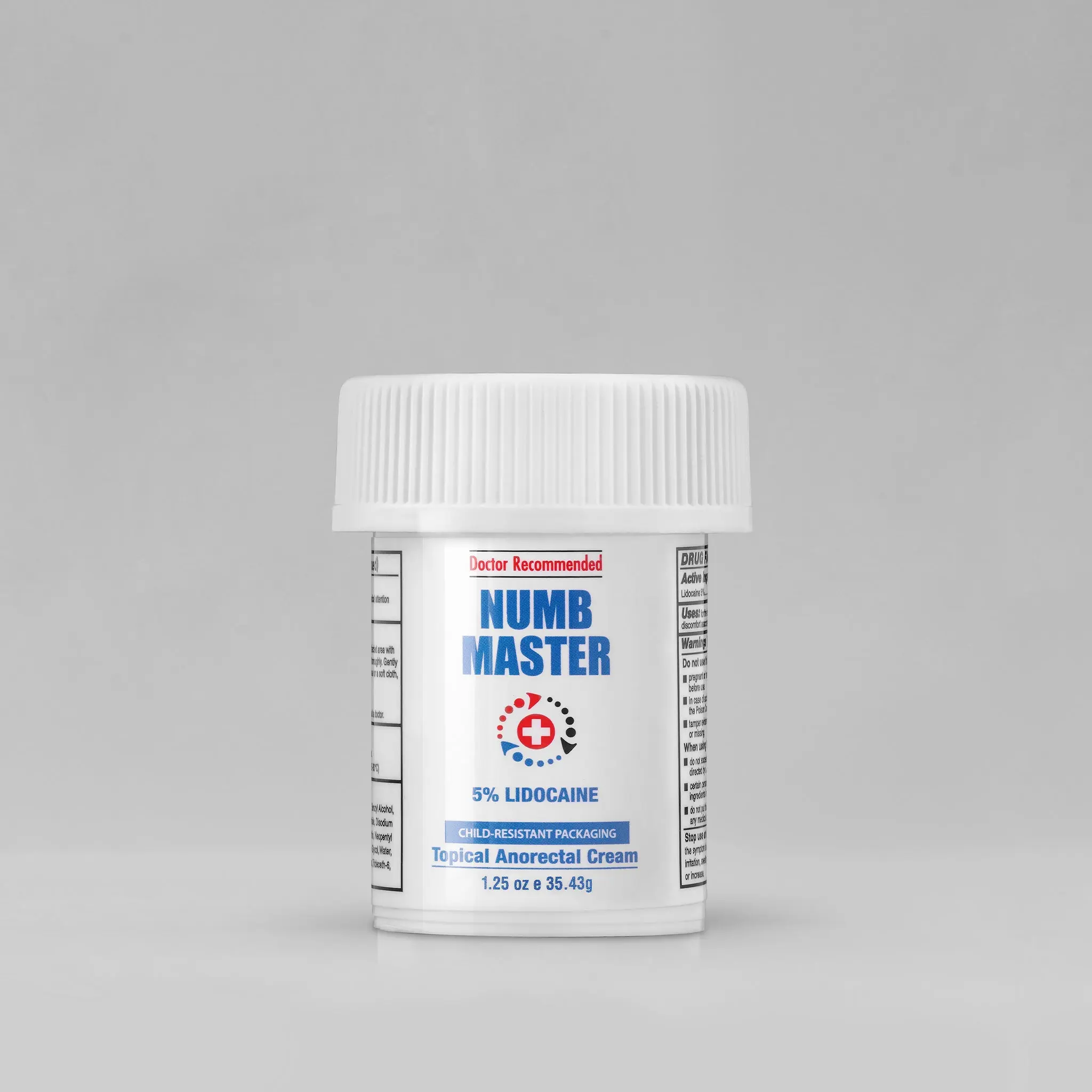 Clinical Resolution Laboratory Numb Master Anorectal Cream, 1.25 oz, 5% Lidocaine Formula for Temporary Relief of Itching, Skincare Moisturizer for Personal Care Needs