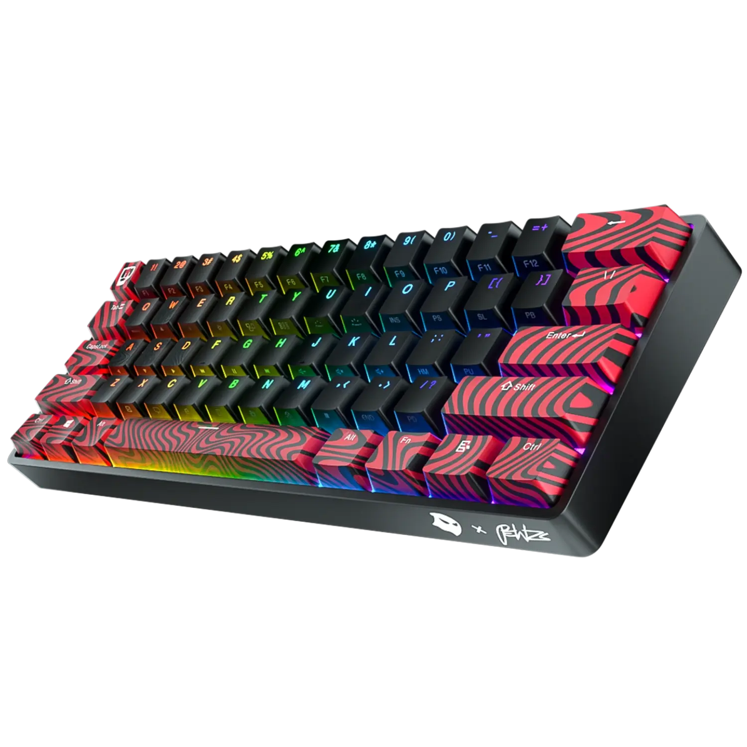 PewDiePie X GHOST A1 Wireless Keyboard Aluminum Case