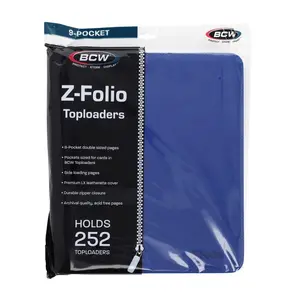 BCW-Z-Folio 9-Pocket LX Album - Toploaders - Blue