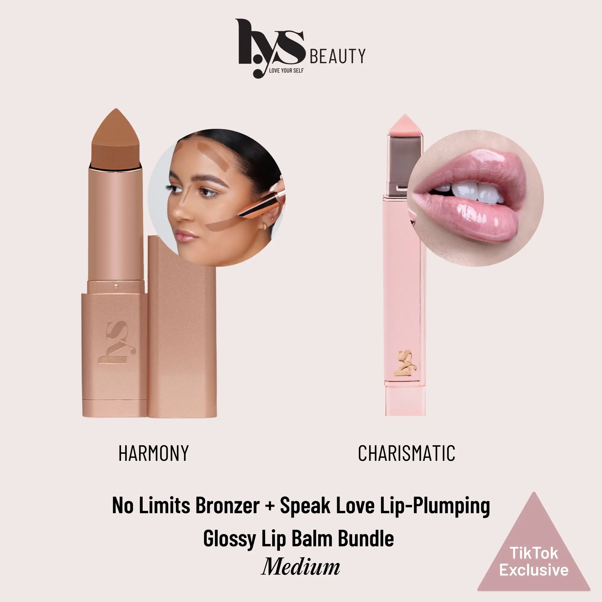 No Limits Bronzer Stick + Lip-Plumping Glossy Lip Balm