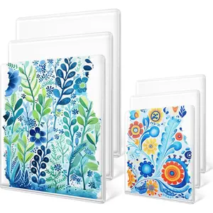 6 Pack Monoprinting Print Plates - 8" x 10" + 5" x 7" Gel Printing Plate -  Printing Printmaking Supplies for Card Making, Scrapbooking, Crafts