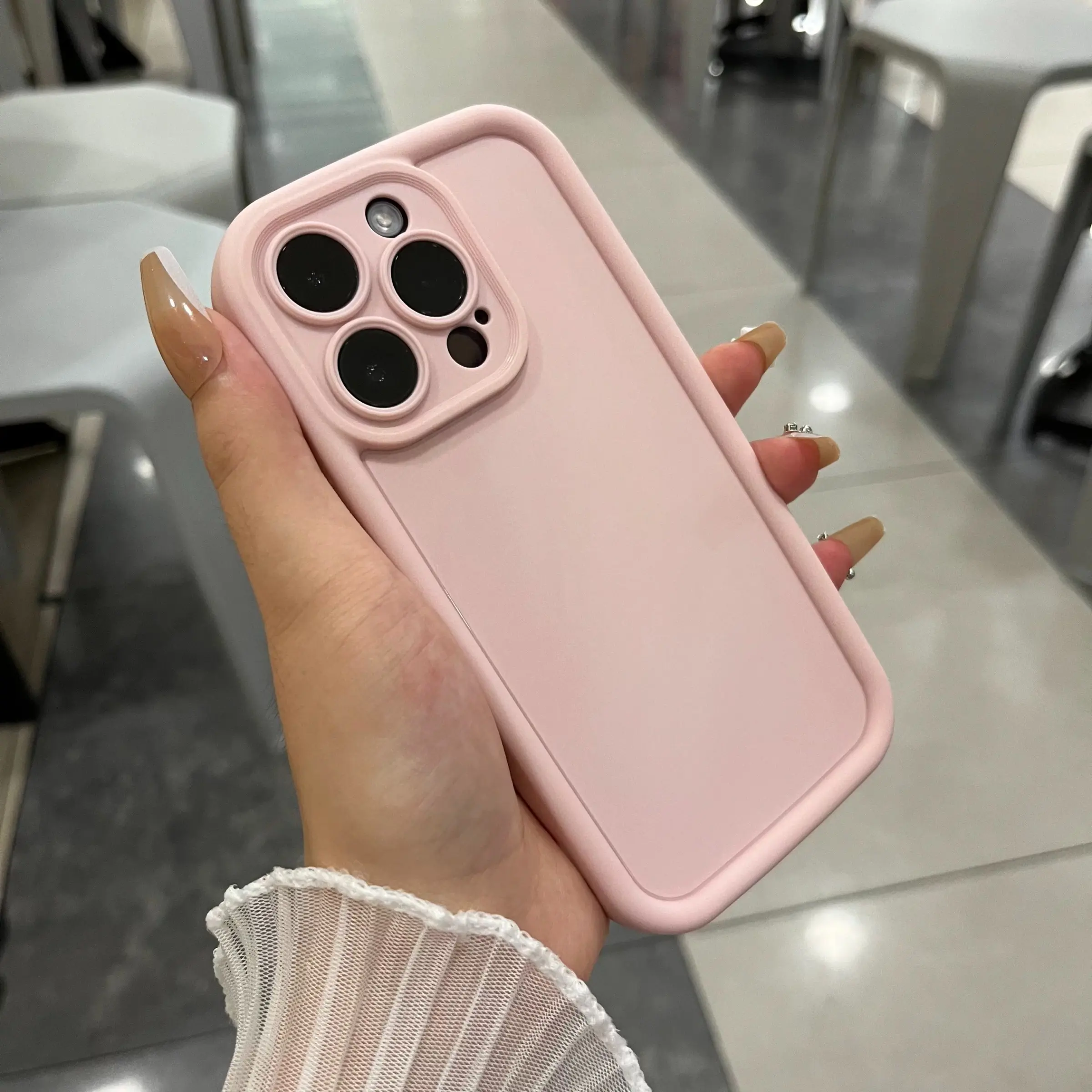 Solid Burgundy Matte Silicone Phone Case, Shockproof Slim Protection Accessory Compatible with iPhone 17-18 Pro Max/16/15/14/13/12/11 & Samsung S26-S25-S24-S23-S22 Ultra, Ideal Gift for Men & Women