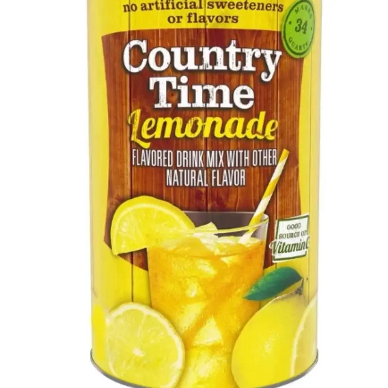 Country Time Powdered Lemonade Beverage Mix - Natural Sweetness, 82.5 oz. Hydration Flavoring Powder