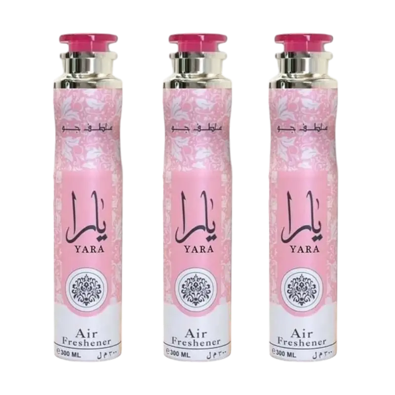 (3 Pack) Yara Air Freshener Spray by Lattafa, 300ml
