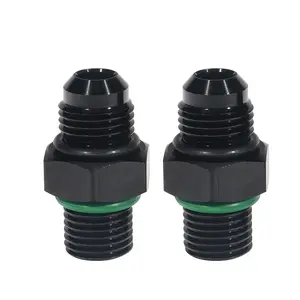 3mirrors 6AN to 1/4NPS Transmission Cooler Adapter Fitting Fits GM Turbo TH350 TH400 4L60E 4L70E 4L80E, 2-Pack