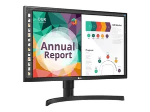 LG 27" IPS UHD Monitor 5 ms FreeSync (AMD Adaptive Sync) sRGB 99% (CIE1931) Flat Panel 27BN85UN-B