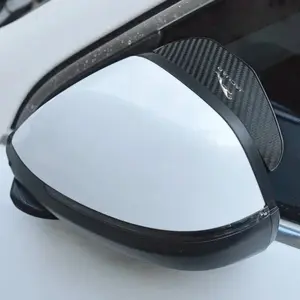 Car rearview mirror carbon fiber waterproof cover rain eyebrow  For Jaguar XF XE XJ F-Pace X-Type S-Type F-Type E-Pace I-PACE XK