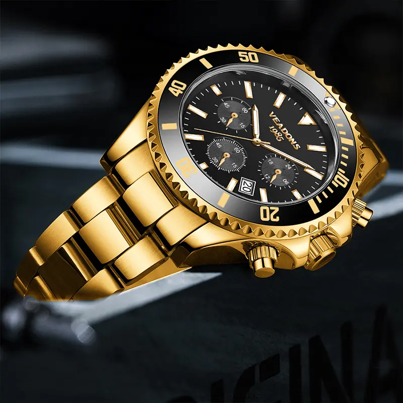 Gold & Black Watch