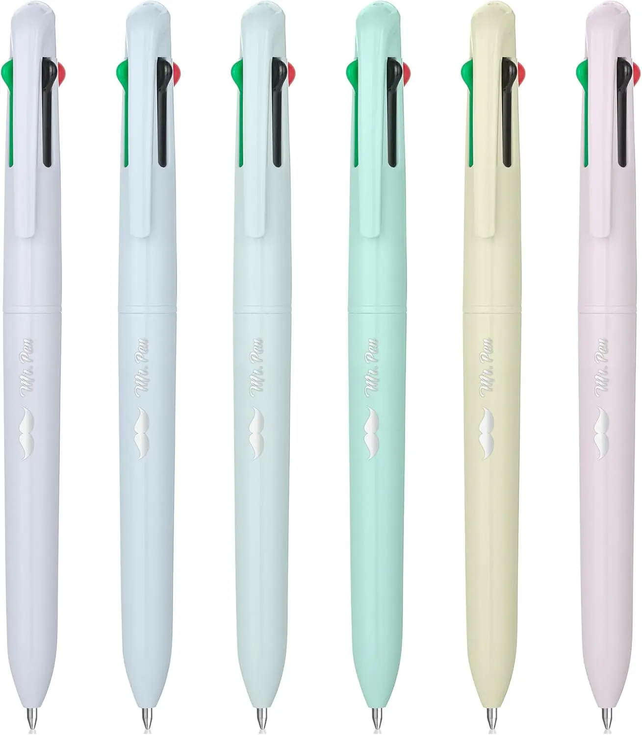 - Ballpoint Multicolor  in One, 4-in-1, 6 Pack, Colorful Ink, Retractable Multi Color s  in One