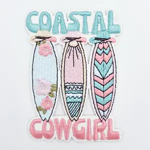 Coastal Cowgirl Embroidered HAT/POCKET Patch